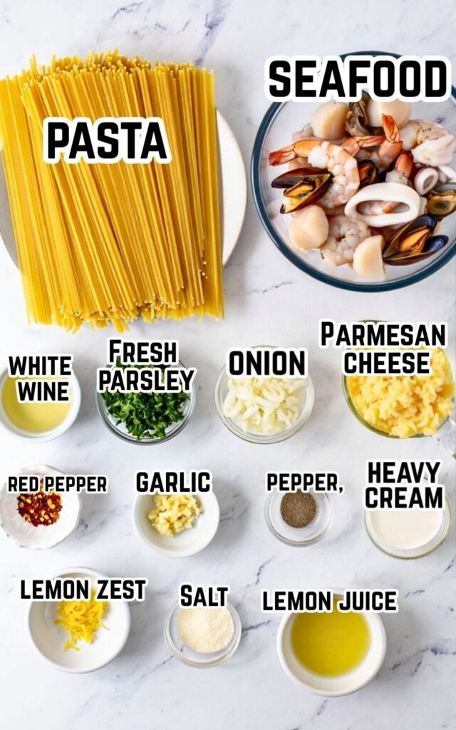 Seafood Dish with Pasta 2 1 4