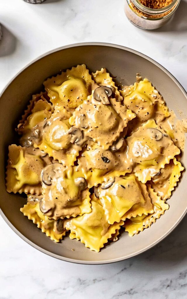 Ravioli and Mushrooms 6 5 20