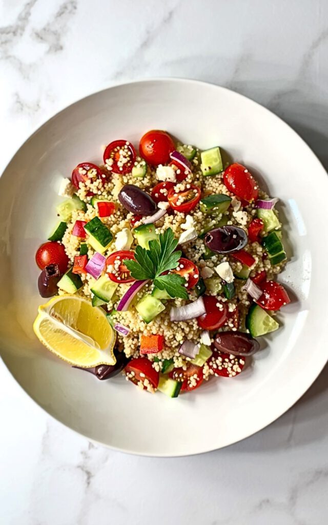 Mediterranean Salad Couscous 6 6 15
