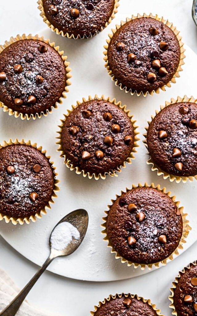 Chocolate Chocolate Chip Muffins 9 9 2