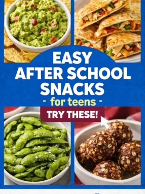 Easy After School Snacks for Teens